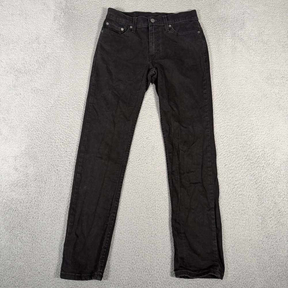Levis Jeans Mens 29x30 (Fits 28) Black 511 Slim Fit Denim Stretch 5 Pocket Fade